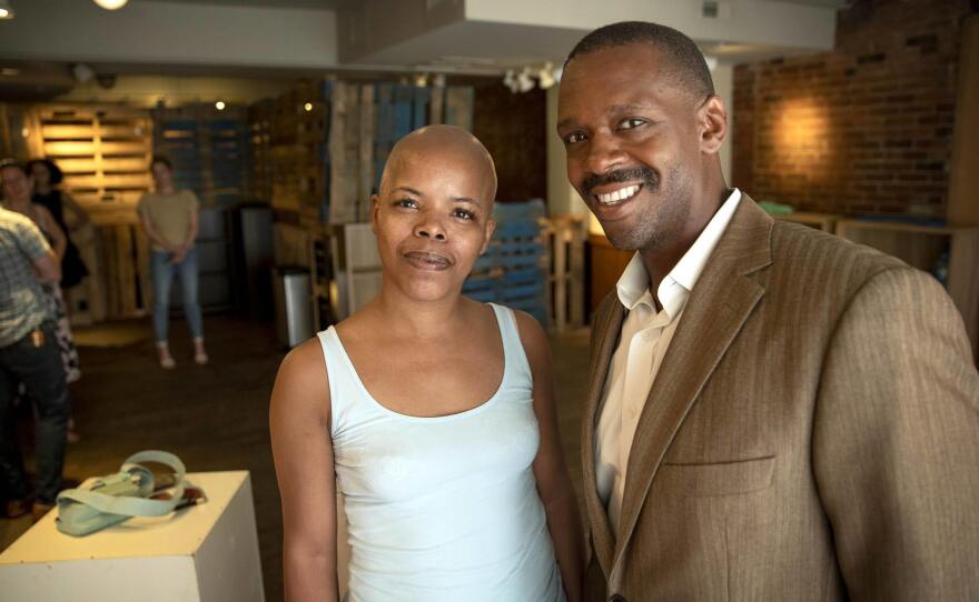 Entrepreneur Leah Samura and private investor Sean Hope at the site of the Yamba Boutique in Harvard Square, which Samura plans to open this fall.