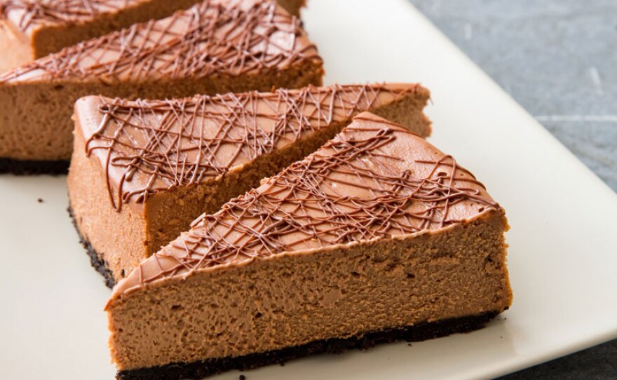 Milk chocolate cheesecake from episode "Sweet Indulgences."