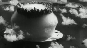 "Bombs Away" looks at the impact of the political ad, “Peace Little Girl,” on the 1964 presidential campaign between Lyndon Johnson and Barry Goldwater. Pictured, a still from the ad.