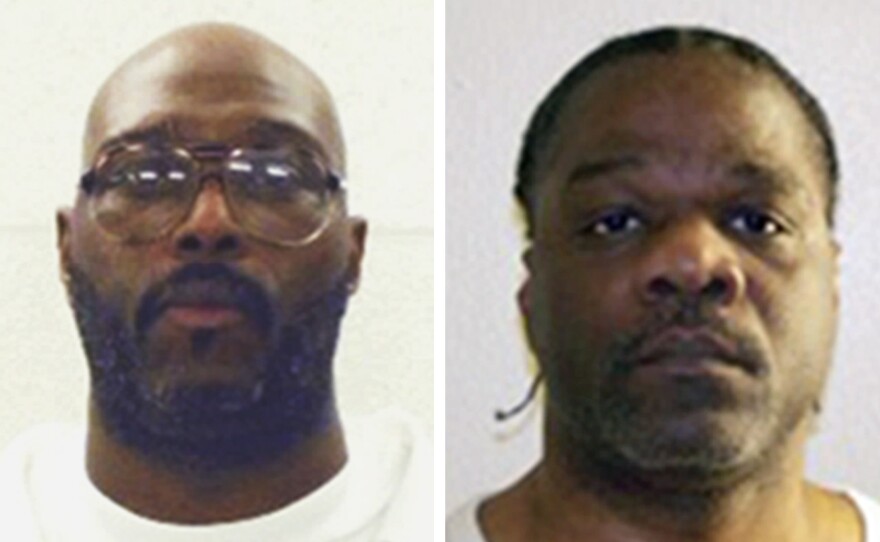 Death row inmates Stacey Johnson (left) and Ledell Lee are both scheduled to be put to death Thursday, though court rulings have put those executions on hold for now.