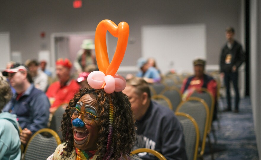 Kynisha Ducre dressed as Daisy the Clown.
