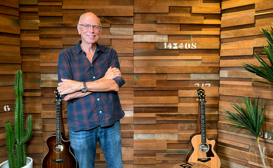 Taylor Guitars co-founder Bob Taylor at the company's headquarters in El Cajon on Sept. 14, 2026.