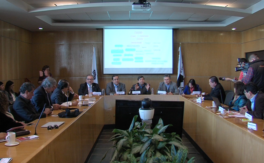 Mexican officials discuss President Trump's policies, Feb. 9, 2016.