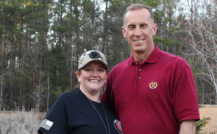 Retired Army Colonel David Taylor and Catherine Alaniz-Simonds met for the first time 25 years after Andy Alaniz's death.