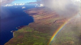 Aerial photo of Maui as featured in "Over Hawai‘i."