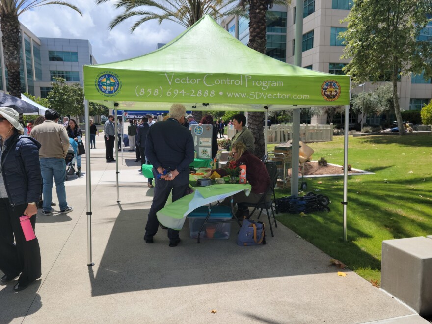 The Vector Control Program display is shown at the San Diego County Earth Day Fair on April 22, 2022