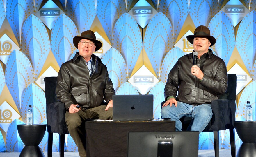 Ben Burtt and Craig Barron at their 2019 TCM Classic Film Festival presentation of "Raiders of the Lost Ark." This year they have created a video presentation for the TCMFF Home Edition for "Chain Lightning."