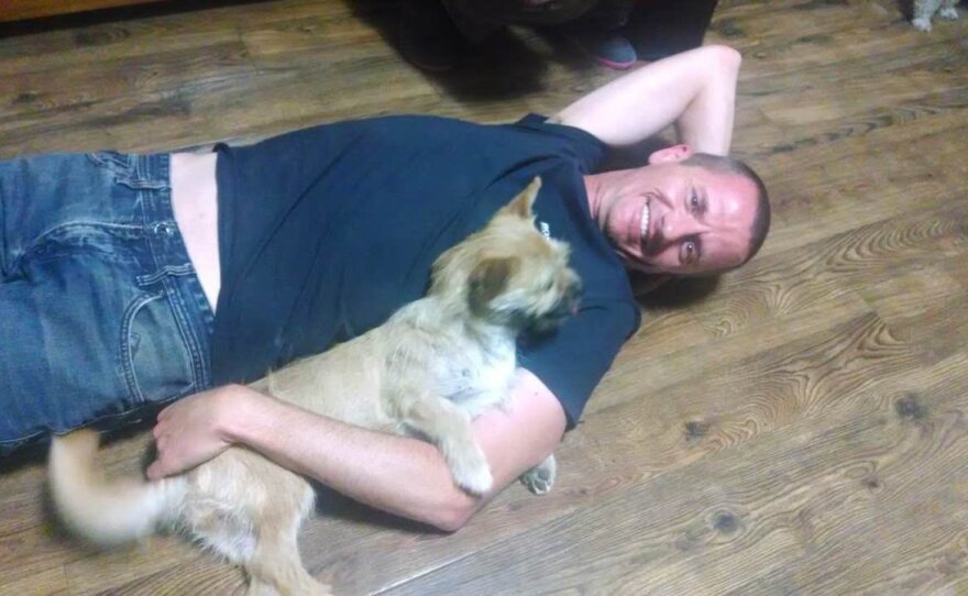 Dion Leonard is reunited with his beloved dog, Gobi.