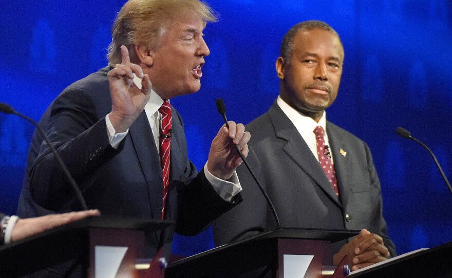 Donald Trump and Ben Carson will again be center stage during Tuesday's Fox Business Channel's debate.