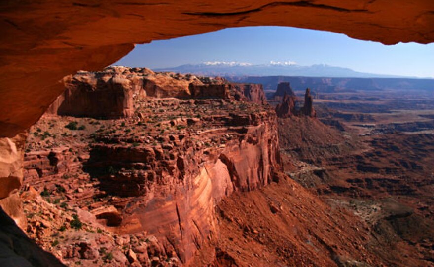 Canyonlands National Park in southeastern Utah during the filming of "Sacred Earth."