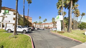 The former Holiday Inn motel in this photo taken in February 2019 by Google Maps.