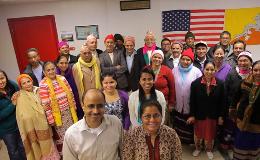 Birendra Dhakal and the Bhutanese Citizenship Class.