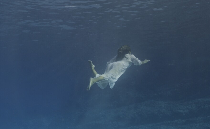 Jasmin Mara López swimming in Key West, Florida