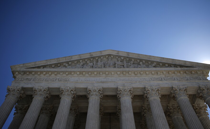 The Supreme Court of the United states ruled Monday that the total population as defined by the Census Bureau should be used when counting people for political purposes.