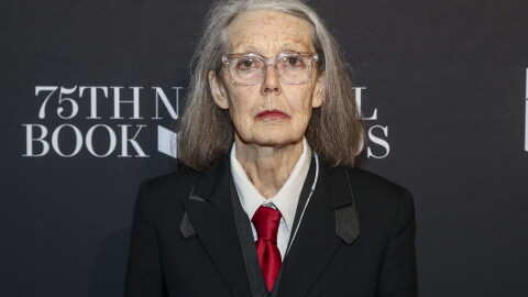 Poet Anne Carson at the 75th National Book Awards in 2024.