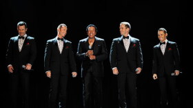 Smokey Robinson (center) presents the ultimate celebration of the Motown sound, featuring the superb vocalists of Human Nature.