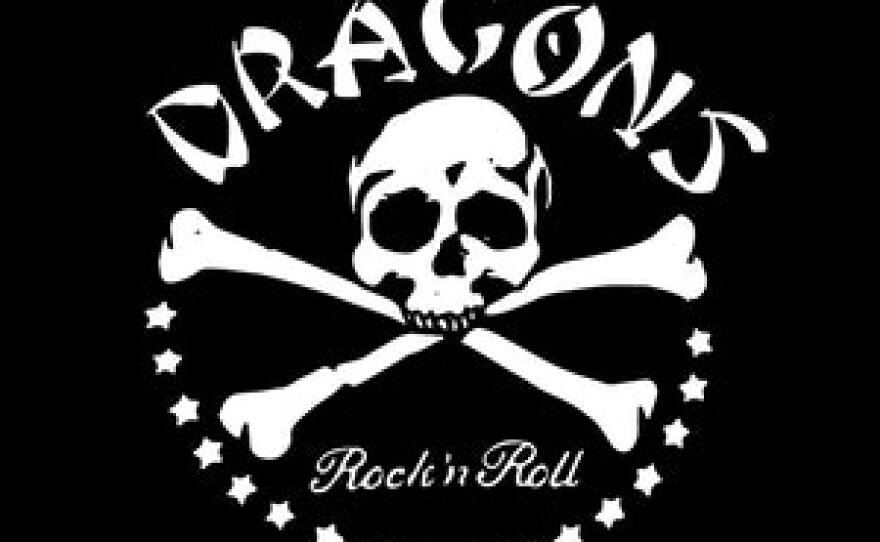 A promotional graphic for The Dragons, a San Diego-based band.