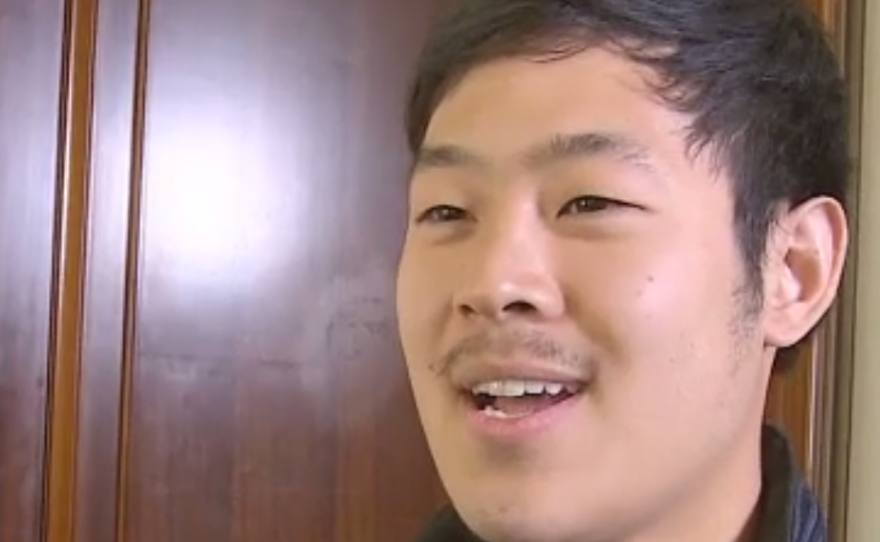 A screen grab from Joo Won-moon's interview with CNN from Pyongyang in May.