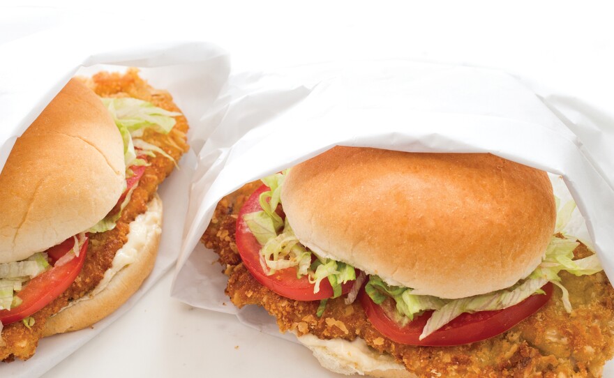 Crispy Iowa Skinny sandwiches