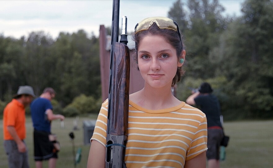 Ashley Courneya was on her high school trap shooting team in Rochester, Minn., with her dad as the coach, before she graduated in June 2018.