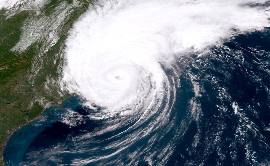 There is an 85% chance of 2020 being an "above-normal" hurricane season, the National Oceanic and Atmospheric Administration said on Thursday. Here, a NOAA GOES-East satellite image shows last year's Hurricane Dorian, which made landfall on North Carolina's Outer Banks on Sept. 6. Hurricane Isaias made landfall on North Carolina earlier this week.