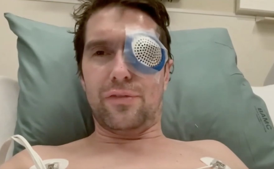 Fox News correspondent Benjamin Hall is treated for injuries that he sustained while reporting in Ukraine in March 2022.