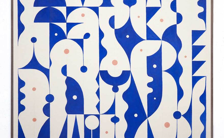 Aaron Glasson's "Blueprint for Dissolving a Devastating Myth of Independence" is on view now through March 21, 2021 at Swish Projects.