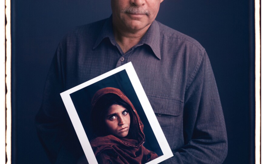 Tim Mantoani's portrait of Steve McCurry, whose portrait of an Afghan girl was on the cover of National Geographic. 