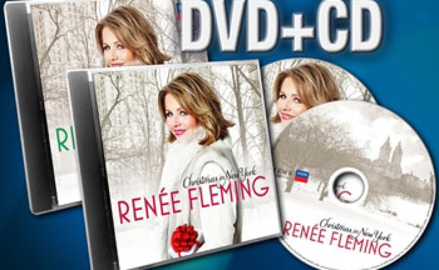 Give at the $144 level during our Membership Campaign and receive a "Renée Fleming - Christmas In New York" CD and DVD. This gift also includes enrollment in the myKPBS Savers Club plus additional online access to more than 130,000 merchant offers and printable coupons, as well as a KPBS License Plate Frame (if you're a new member). The CD only is available at $72, and the DVD only at $96.