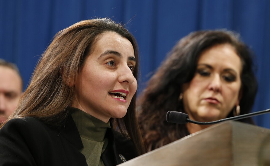 California Assembly member Monique Limón (foreground) introduced a bill to create a financial watchdog agency for the state.