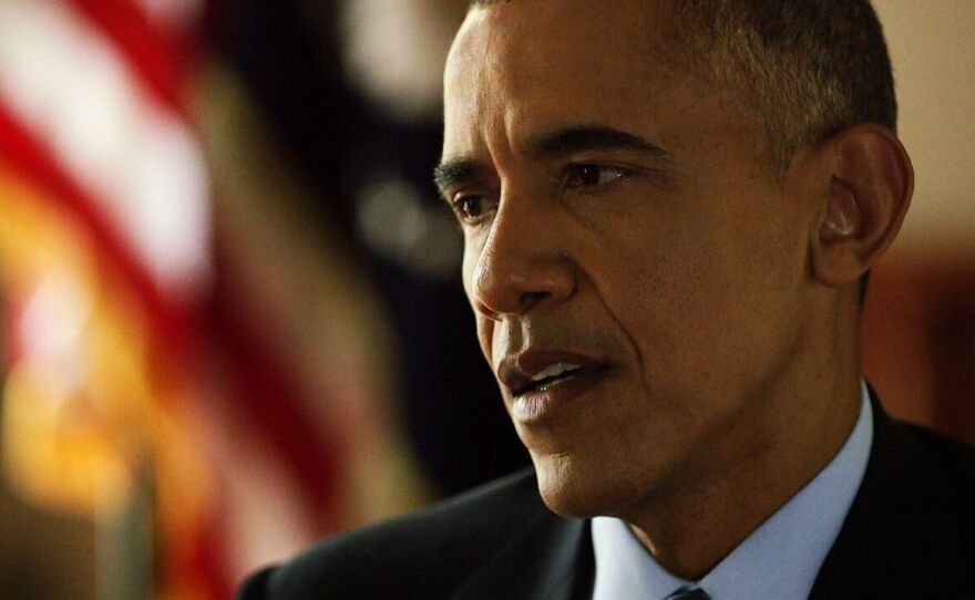 President Obama says Iran's "nuclear breakout" time will be extended from the current two or three months to at least a year under the nuclear agreement. But he acknowledges that some restrictions will fall away after 15 years and the breakout time would again shrink.