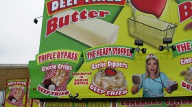 One of the biggest hits at this year’s San Diego County Fair was deep-fried butter, topped with sugar and whipped cream.