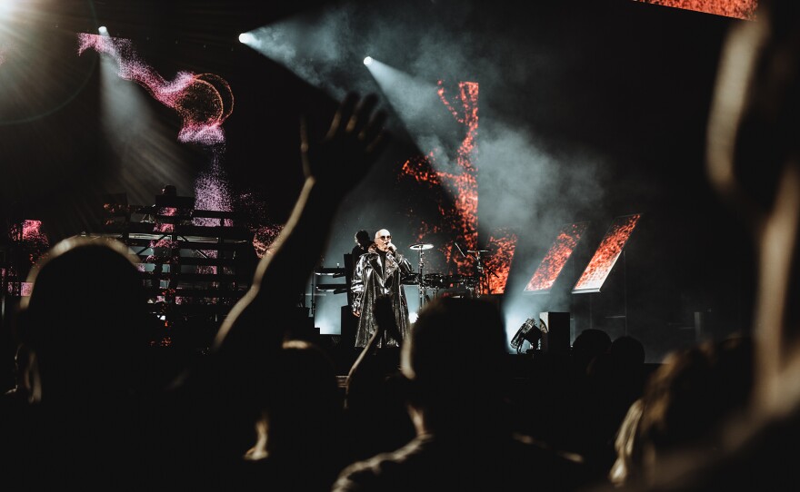 Pet Shop Boys in concert, captured live from Royal Arena, Copenhagen, on July 7, 2023, during the duo's critically acclaimed tour, “Dreamworld: The Greatest Hits Live.”