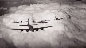 While Britain’s Royal Air Force targeted Germany’s cities under the cover of darkness, the Americans used precision targeting to drop explosives on strategic military targets. This program traces the evolution of the tactics, moral conundrums and internal battles that took place between Allied forces. Pictured: B-17 bombers in formation.