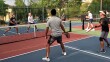 Pickleball players at Mackenzie Creek Park in Chula Vista, Aug. 4, 2022.