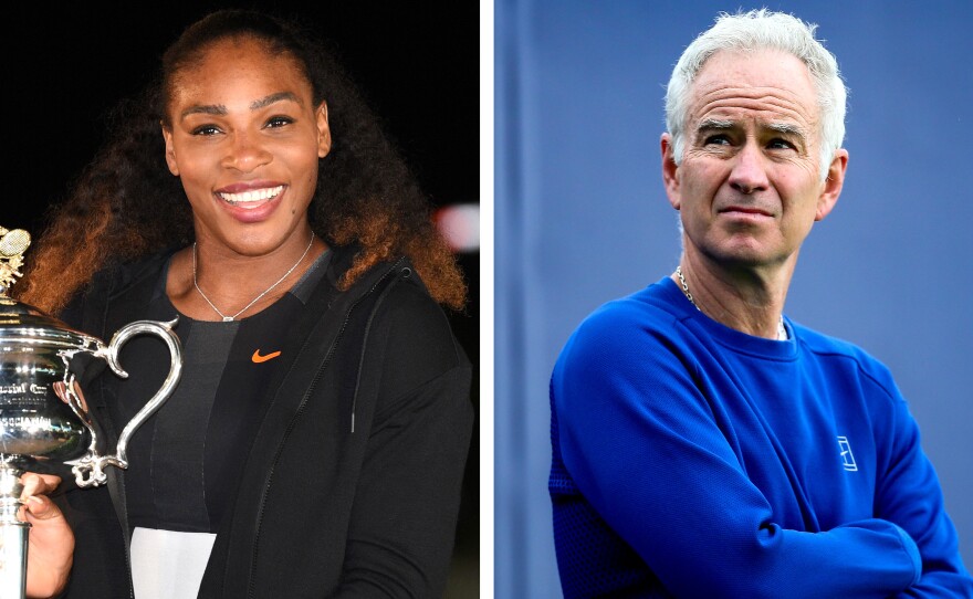 Here's a suggestion. Just stop. Both throw down your rackets, mid-point, and walk away.