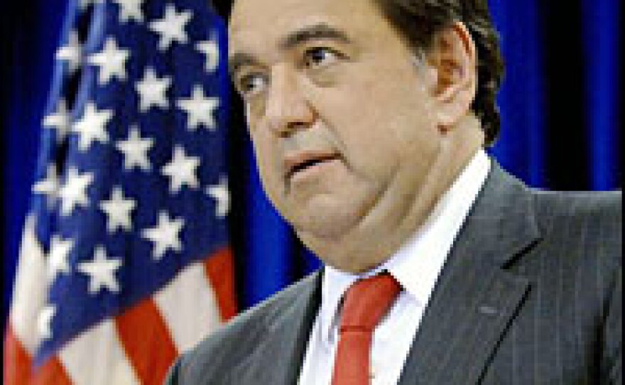 New Mexico Gov. Bill Richardson holds a news conference in Seoul, on April 11, after leading a U.S. delegation to Pyongyang.