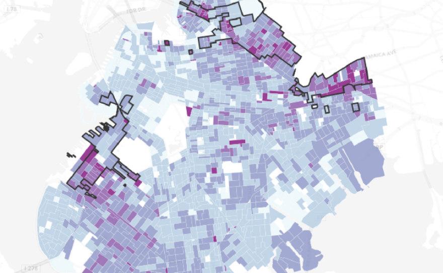 Percentage of voters dropped from the rolls in majority-Hispanic districts.