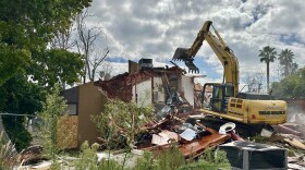 Demolition work began, Tuesday, on this city block at 16th and B streets near the City College campus, San Diego, Calif., September 19, 2023.