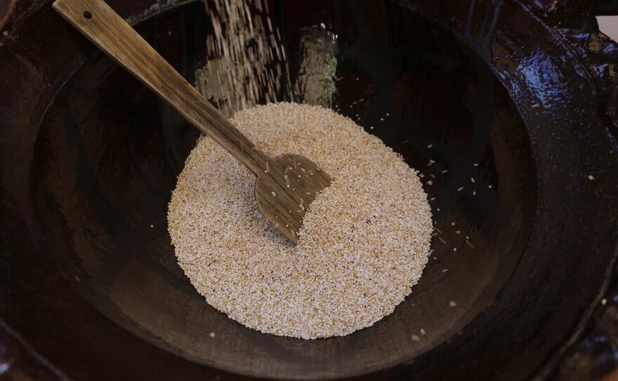 Pictured: the grain amaranth is one of 20 "opportunity crops" being promoted by a new campaign called Vision for Adapted Crops and Soils. They're familiar sources of nutritious food in Africa or Asia and are well-adapted to a warmer climate. In addition to amaranth, the crops include African eggplant, pearl millet, the lablab bean and the grass pea.