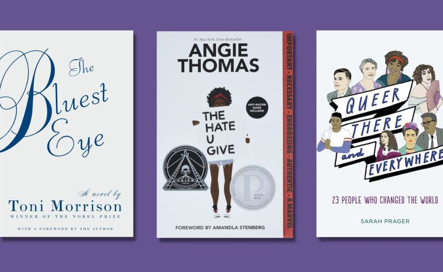 <em>The Bluest Eye, The Hate U Give</em> and <em>Queer, There and Everywhere</em> are among the books that have faced bans around the country.