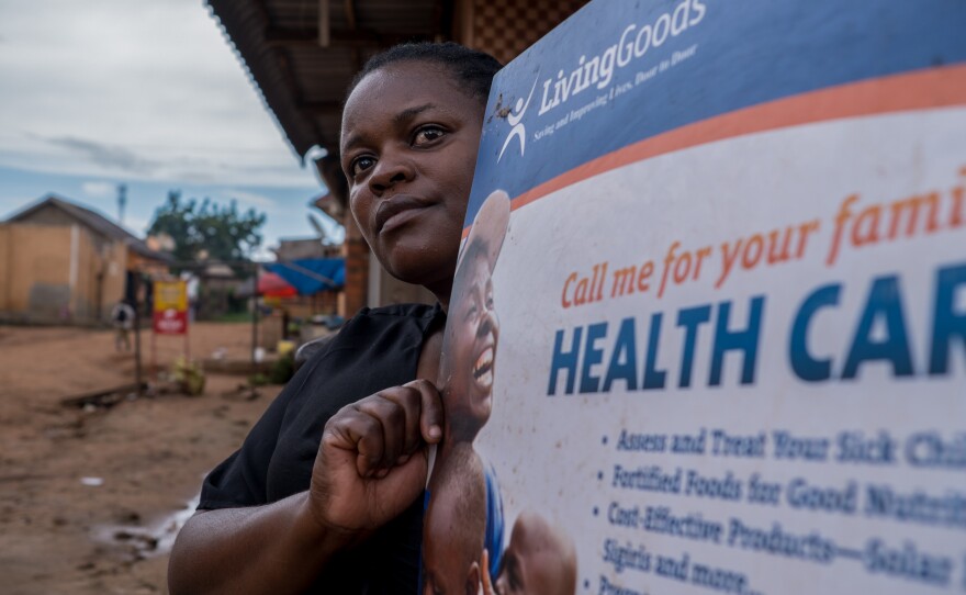 Prossy Muyingo spent a dozen years as a health worker in central Uganda. She's been at the forefront of providing information and services for reproductive, maternal and child health. U.S. aid cuts eliminated her salary.