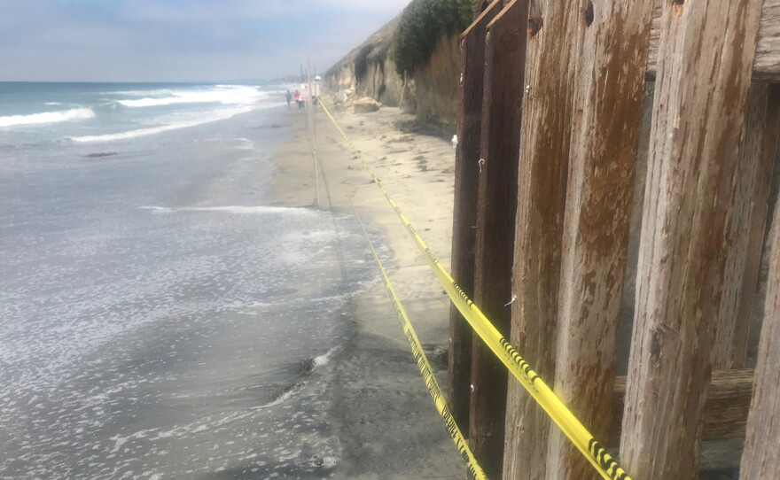 Encinitas Bluff Remains Unstable Following Deadly Landslide | KPBS Public  Media