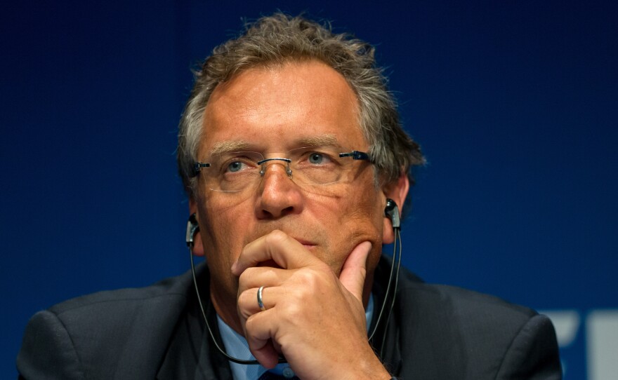 FIFA Secretary General Jerome Valcke, already accused of involvement in a $10 million bribe to help South Africa win the 2010 World Cup bid, has been suspended by FIFA after allegations were made that he was involved in a scheme to profit from the sale of World Cup tickets.