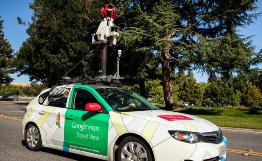 A Google Street View car equipped with Aclima mobile sensors that can track air pollution in real time.