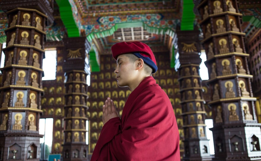 Jigme Yeshe Lhamo ran away from home at age 16 to join the nunnery. Now 31, she says that says practicing the martial art of kung fu has given her confidence.