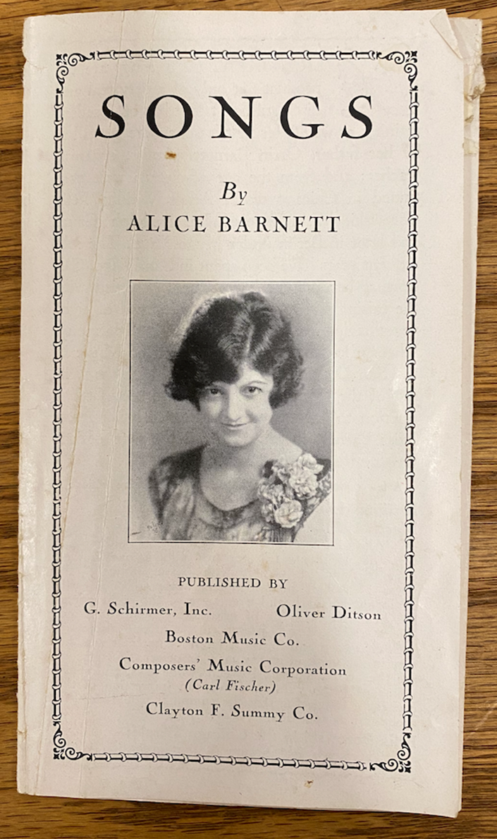 Katina Mitchell and Yewon Lee Music Lecture | A Voice in the West: Alice Barnett in San Diego