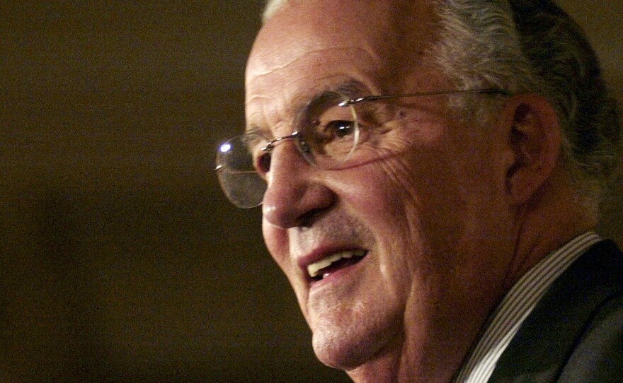 Former Sen. Paul Sarbanes, seen during a 2005 reception in Baltimore, died Sunday. Sarbanes represented Maryland for more than three decades, first as a member of the House and then as a senator.