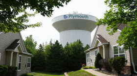 A water tower is seen on July 30 in Plymouth, Minn. A cyberattack targeted the operating technology at over 30 water systems in Minnesota, including Plymouth's late last month, state officials said.
