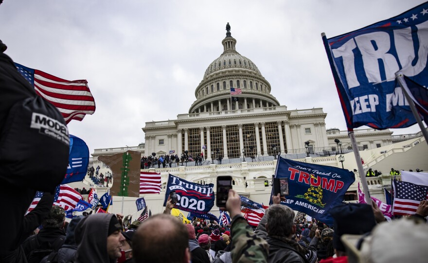 Pro-Trump supporters storm the U.S. Capitol on Jan. 6, 2021.